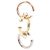 Pendiente Trinity Sacai de Cartier Plata Dorado
