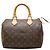 Louis Vuitton Monogram Speedy 25 Mini Boston Bag Braun