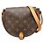 Borsa a tracolla Louis Vuitton Monogram Tambourin Marrone