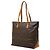 Bolso Cabas Mezzo Monogram Louis Vuitton Castaño - vista 2