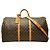 Louis Vuitton Monogram Keepall Bandoulière 60 Boston Bag Braun