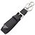 Prada Saffiano Leather Keychain Accessory Black