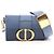 Borsa a tracolla box Christian Dior Dior 30 Montaigne Blu Blu navy