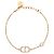 Pulsera con dije Petit CD Christian Dior Dorado