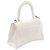 Borsa a mano 2-Way Hourglass Small Balenciaga in denim bianco - vista 2