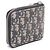 Cartera bi-fold Christian Dior Dior Oblique Beige Azul marino - vista 2