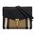 Bolso de hombro Burberry Nova Check Macken Negro