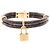 Bracelete Louis Vuitton Keep It Twice Monogram Marrom Dourado