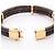 Bracelete Louis Vuitton Keep It Twice Monogram Marrom Dourado - vista 3