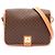 Céline Bolso de hombro Celine Macadam Brown Castaño
