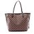 Bolso tote Neverfull MM Damier de Louis Vuitton Castaño