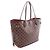 Bolso tote Neverfull MM Damier de Louis Vuitton Castaño - vista 2