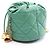 Timeless Borsa mini bucket Chanel Matelassé con coulisse in Green Verde - vista 2