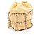 Chanel Coco Mark Schultertasche mit Kordzug Gelb - Ansicht 2