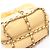 Chanel Coco Mark Schultertasche mit Kordzug Gelb - Ansicht 7