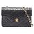 Timeless Chanel Matelassé Schultertasche Schwarz