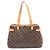 Bolso de hombro horizontal Louis Vuitton Batignolles Castaño Monograma