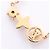 Colar Petit Louis Vuitton com strass Dourado - vista 2