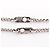 Louis Vuitton Collier Charms Monogram Eclipse Necklace Preto Prata - vista 10
