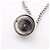 Louis Vuitton Collier Charms Monogram Eclipse Necklace Preto Prata - vista 11