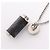 Louis Vuitton Collier Charms Monogram Eclipse Necklace Preto Prata - vista 8