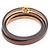 Brazalete Loewe Anagram Twist Castaño - vista 2