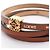Brazalete Loewe Anagram Twist Castaño - vista 3