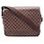 Borsa a tracolla Louis Vuitton Shelton GM Damier Ebene Marrone