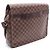 Borsa a tracolla Louis Vuitton Shelton GM Damier Ebene Marrone - vista 2