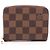 Monedero Zippy Louis Vuitton Damier Ebene Castaño