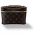 Louis Vuitton Nice Vanity Case Monogram Canvas Mini Castaño