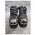 Autre Marque Botas de plataforma New Rock M-1075-C1 en cuero negro - vista 2