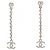 Chanel C25S Coco Mark Heart Ohrringe Silber