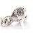 Chanel C25S Coco Mark Heart Ohrringe Silber - Ansicht 3