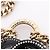 Chanel D22C Coco Mark Padlock Motif Double Choker Negro Blanco Dorado - vista 9