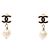 Chanel Coco Mark vergoldete Stecker-Ohrringe Golden
