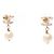 Chanel Coco Mark vergoldete Stecker-Ohrringe Golden - Ansicht 2