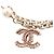 Pulseira Charm Coco Mark da Chanel Rosa Branco Dourado - vista 2