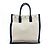 Autre Marque Saint Laurent Rive Gauche Shopper Canvas Tall Blanc - vue 2