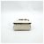 Clutch Chanel CC Frame com corrente em pele de cordeiro acolchoada e plexiglass Bege - vista 7