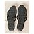 Chanclas de goma negra con logo de placa de Prada Negro - vista 9