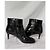 Botines de puntera reforzada en piel charol negra Chanel Negro - vista 5