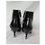 Botines de puntera reforzada en piel charol negra Chanel Negro - vista 7
