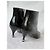 Botines de puntera reforzada en piel charol negra Chanel Negro - vista 8