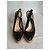 Prada Black Leather S/S 2009 Runway Heels Pointed Toe Platform Slingback - view 4