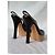 Prada Black Leather S/S 2009 Runway Heels Pointed Toe Platform Slingback - view 8