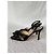 Décolleté Slingback in raso nero Manolo Blahnik - vista 2