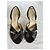 Décolleté Slingback in raso nero Manolo Blahnik - vista 3