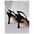 Décolleté Slingback in raso nero Manolo Blahnik - vista 9