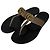 Sandali thong Gucci Double GG Marmont Beige Nero D'oro